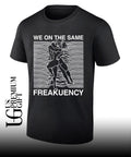 Man and woman we on the same freakuency shirt