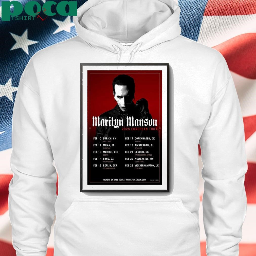 Marilyn Manson European Tour 2025 Poster shirt