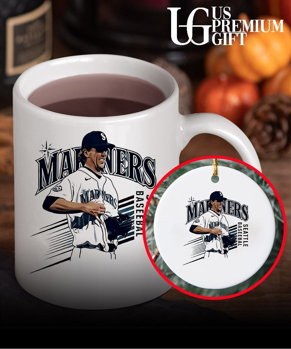 Mariners Logan Gilbert Baseball Pitcher Catches Ball In shirt