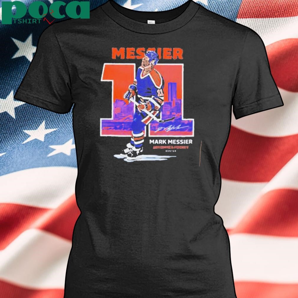 Mark Messier Edmonton Oilers Throwback Signature shirt