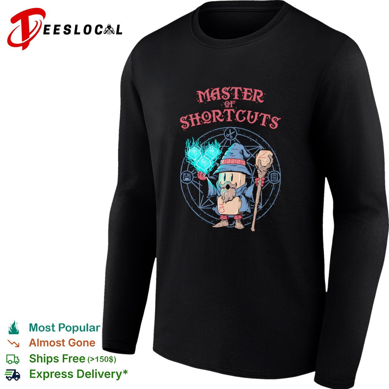 Master of Shortcuts the wizard of keyboard shortcuts specializing shirt