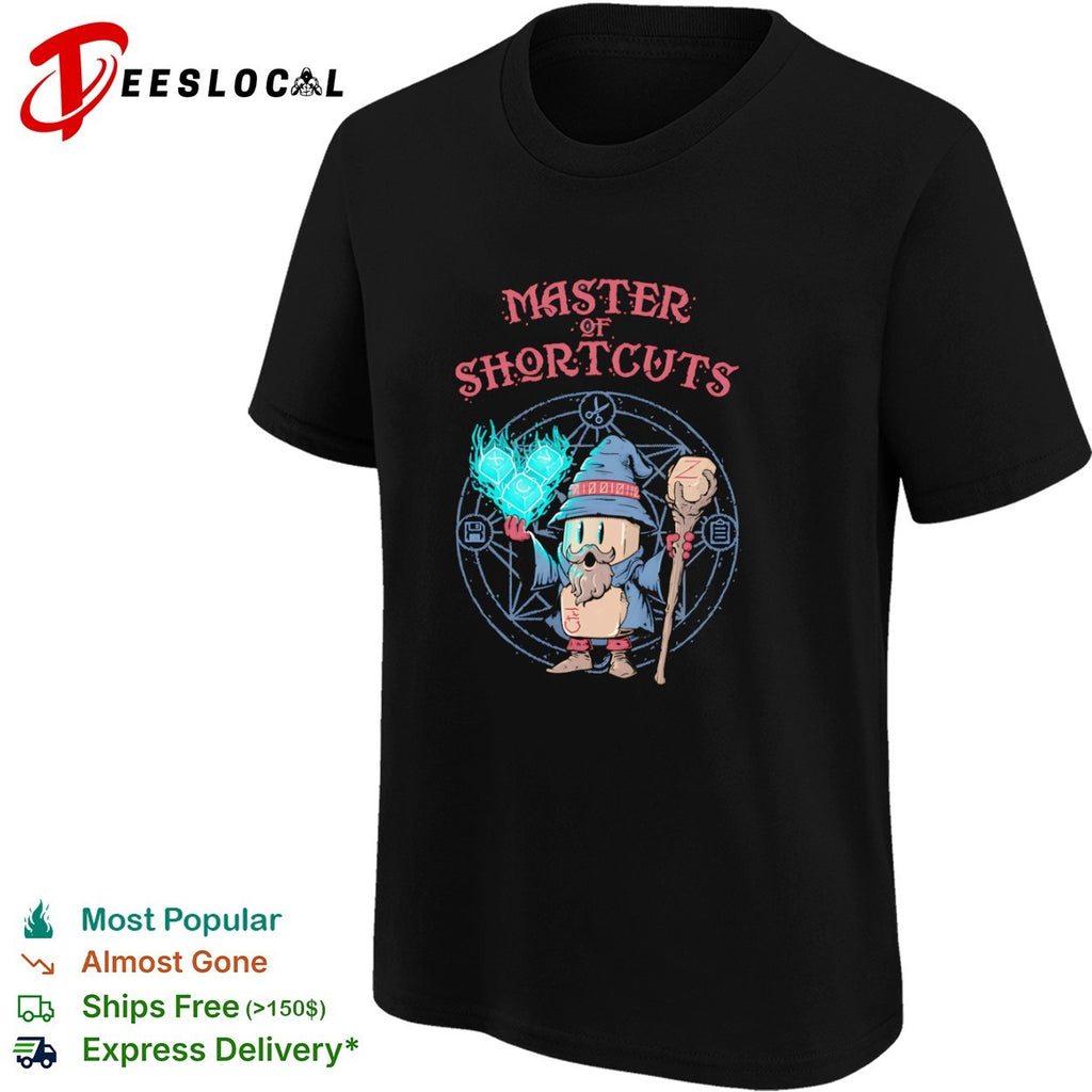 Master of Shortcuts the wizard of keyboard shortcuts specializing shirt