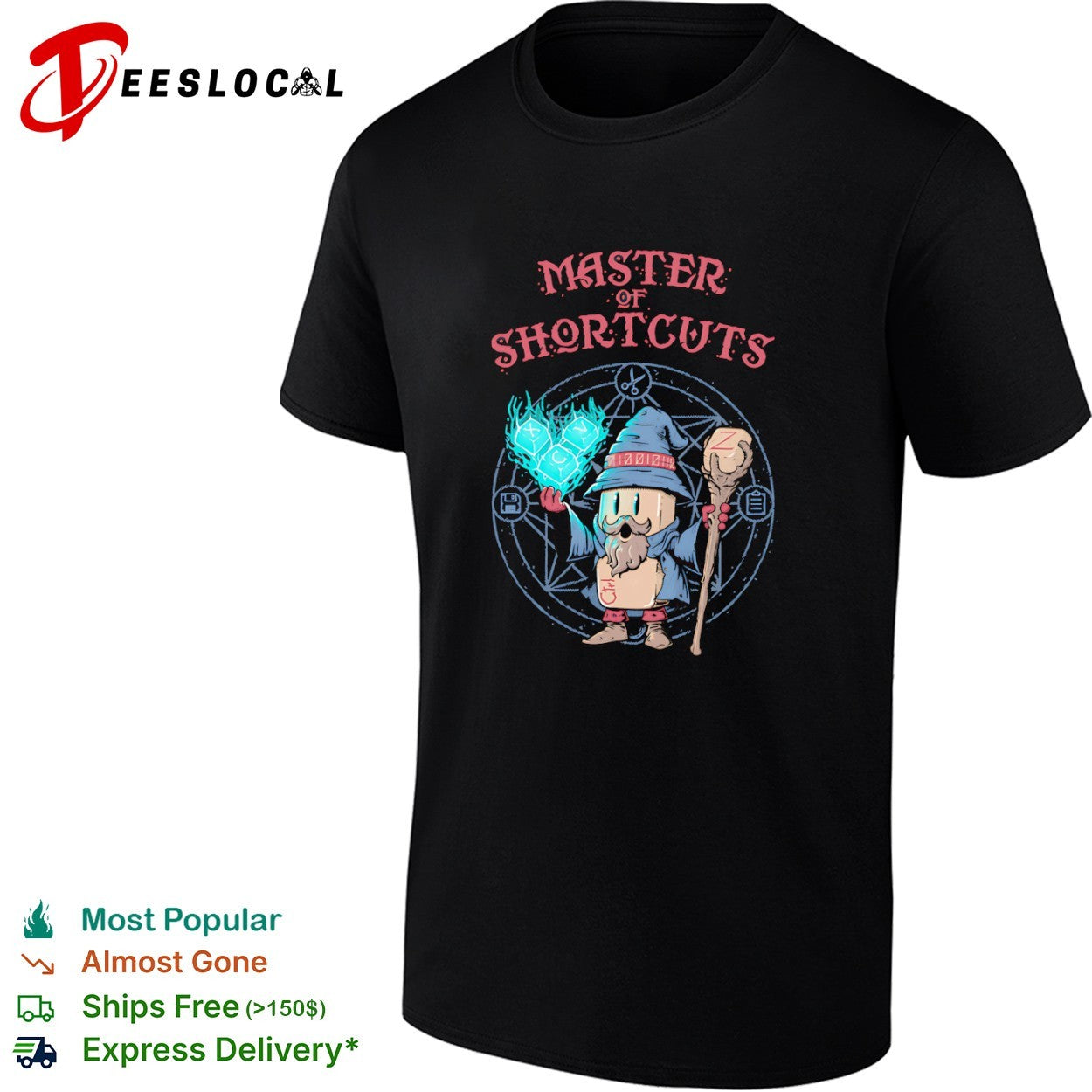 Master of Shortcuts the wizard of keyboard shortcuts specializing shirt