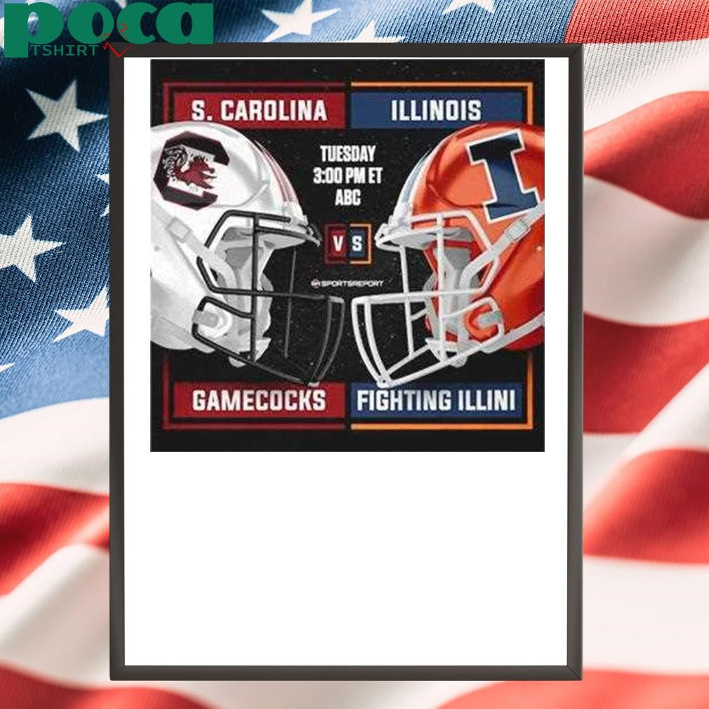 Matchup Illinois Fighting Illini Vs South Carolina Gamecocks Citrus Bowl Dec 31 2024 Shirt