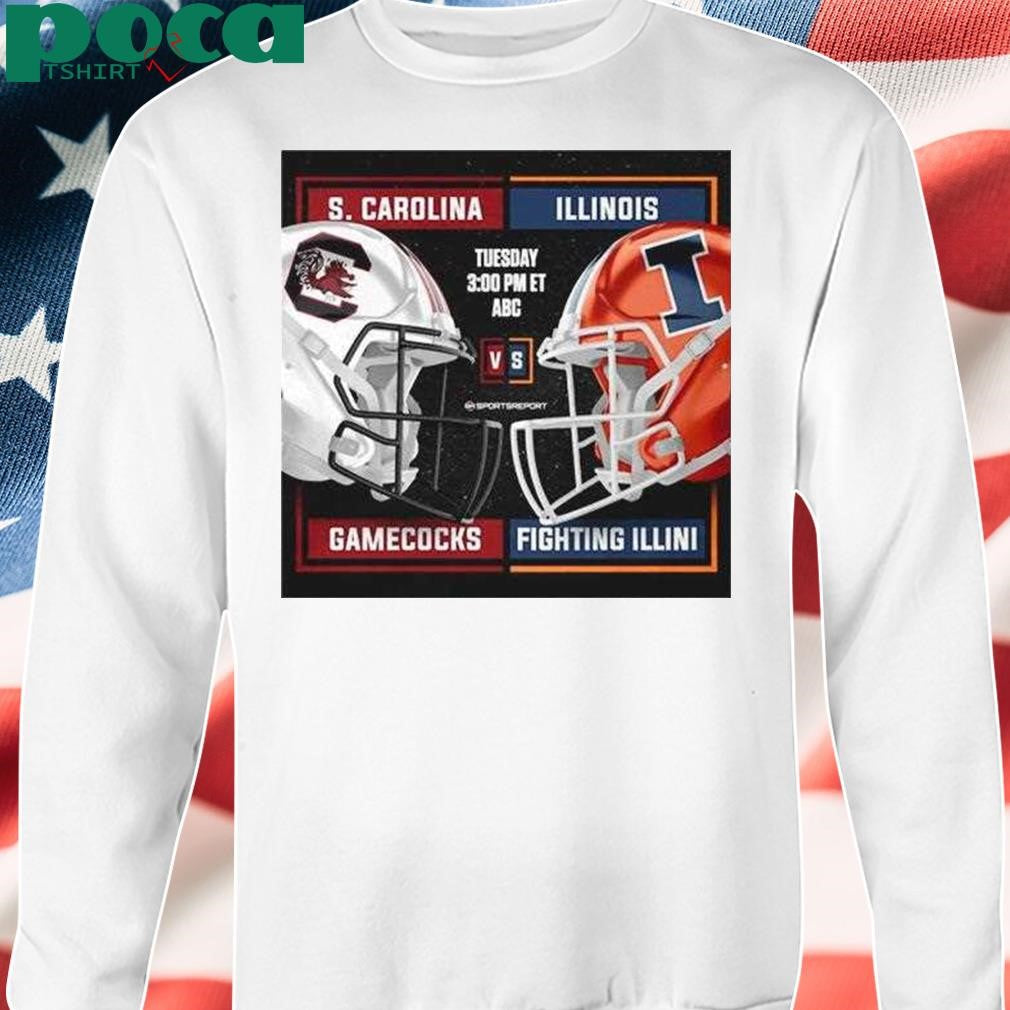 Matchup Illinois Fighting Illini Vs South Carolina Gamecocks Citrus Bowl Dec 31 2024 Shirt