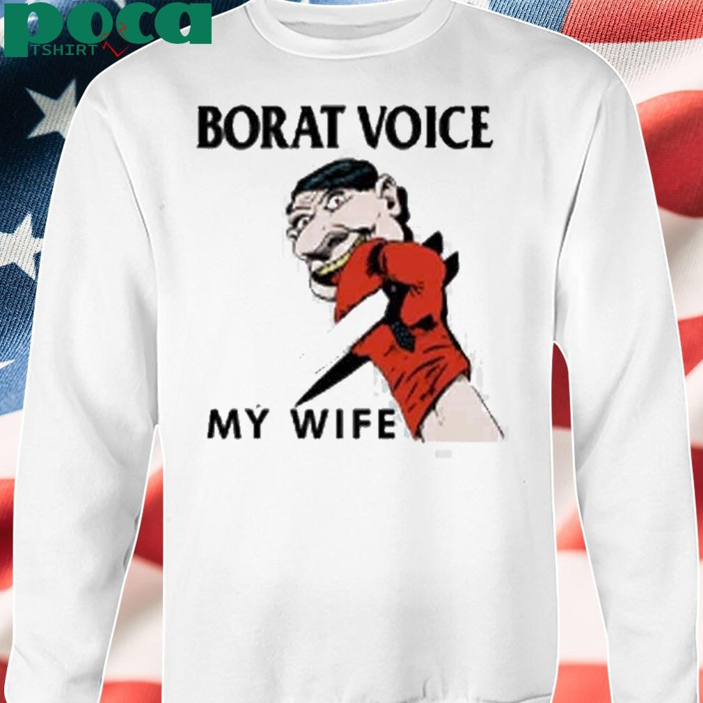 Matt Skiba Wearing Borat Voice My Wife Shirt