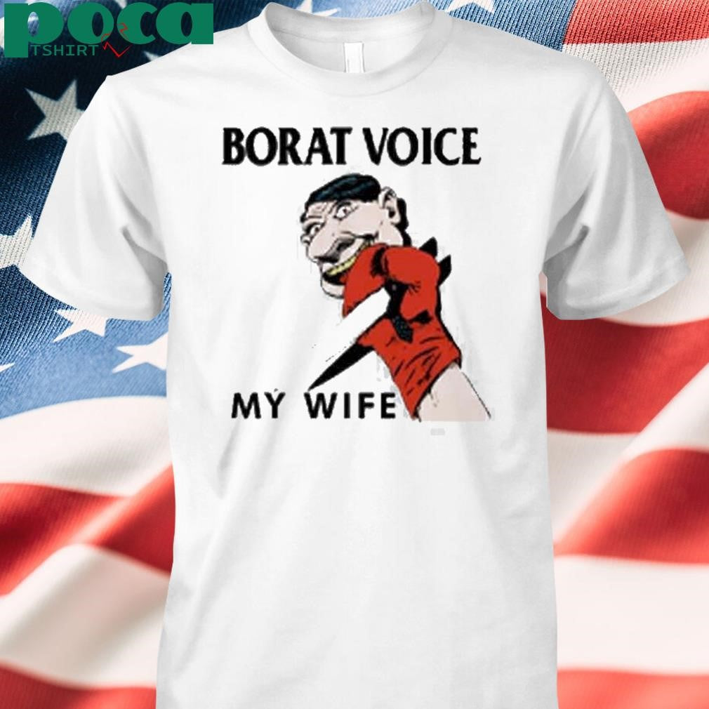 Matt Skiba Wearing Borat Voice My Wife Shirt
