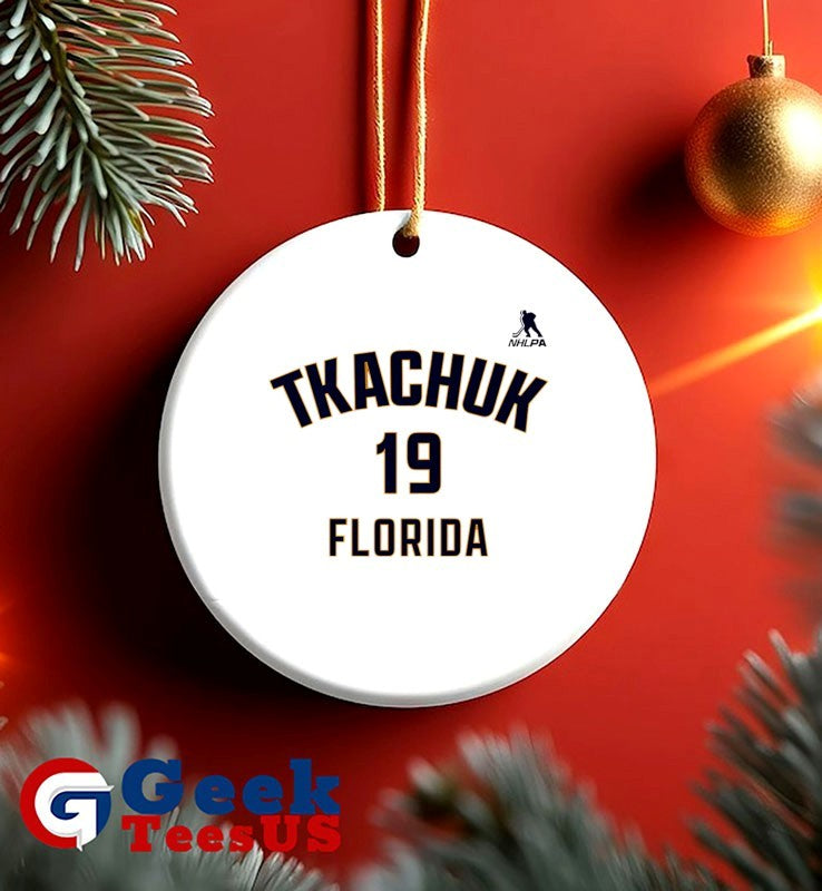 Matthew Tkachuk 19 player Florida Panthers NHLPA shirt