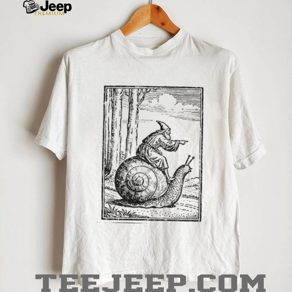 Medieval Snail Rider Graphic Vintage 90s Renaissance Fantasy shirt
