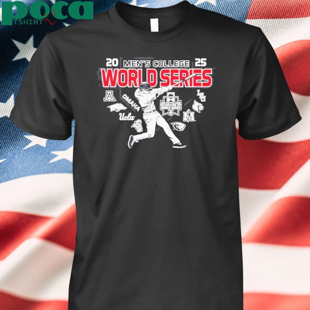 Men’s College World Series 2025 NCAA Baseball 8 Team Hitter Shirt