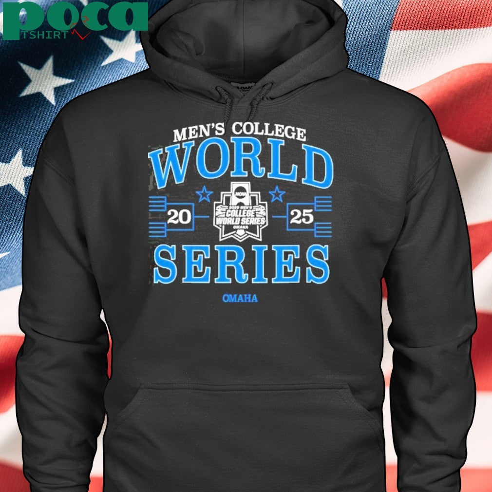Men’s College World Series 2025 NCAA Baseball Bracket Navy Shirt