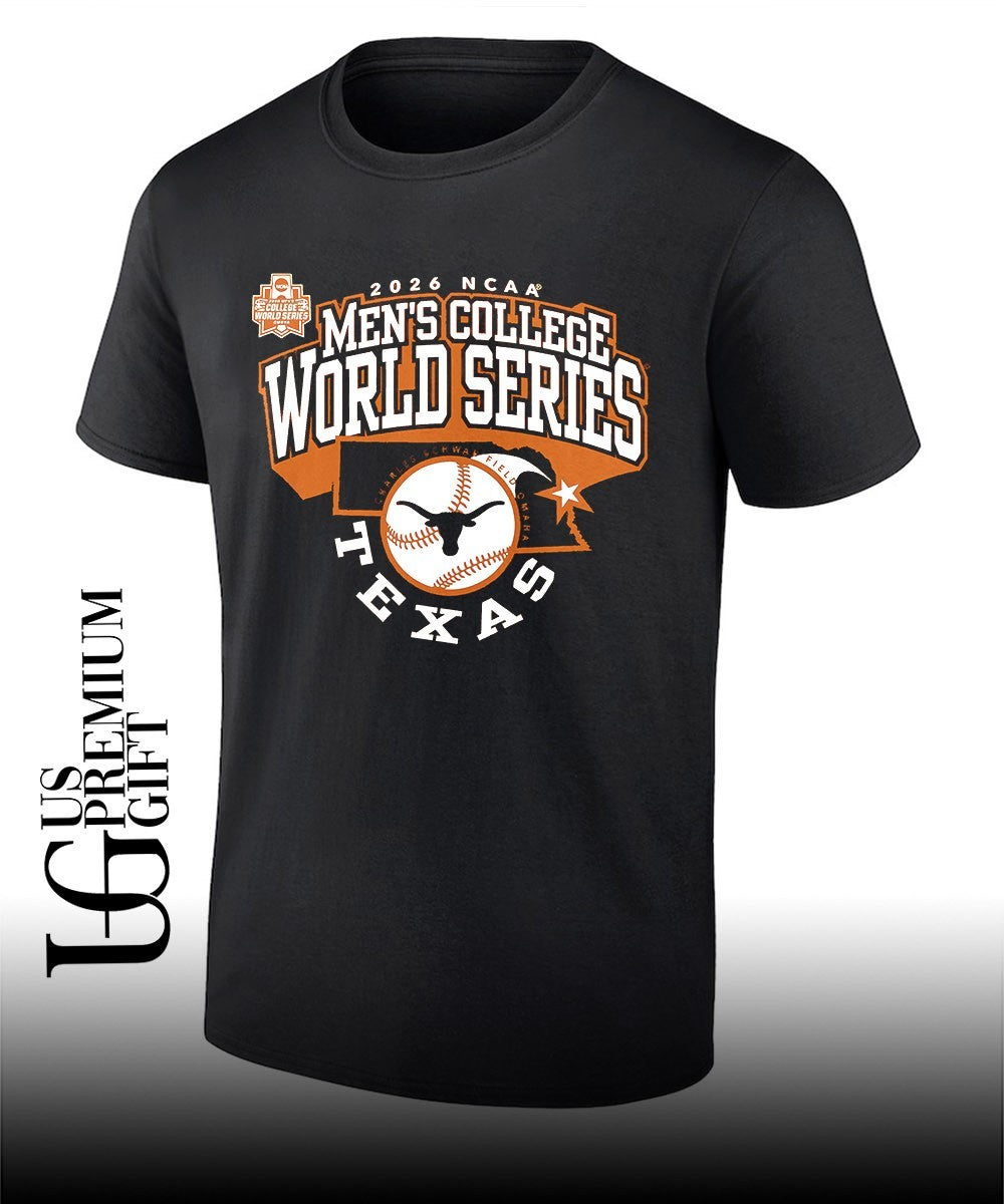 Men’s College World Series Texas Longhorns 2026 Baseball NCAA Bound shirt