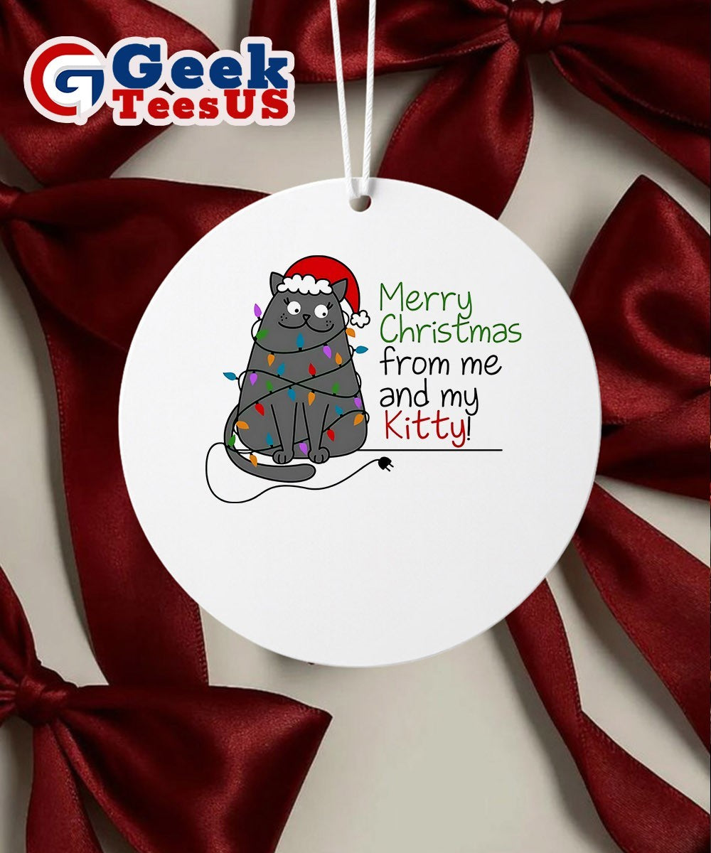 Merry Christmas from my Kitty funny Ornament