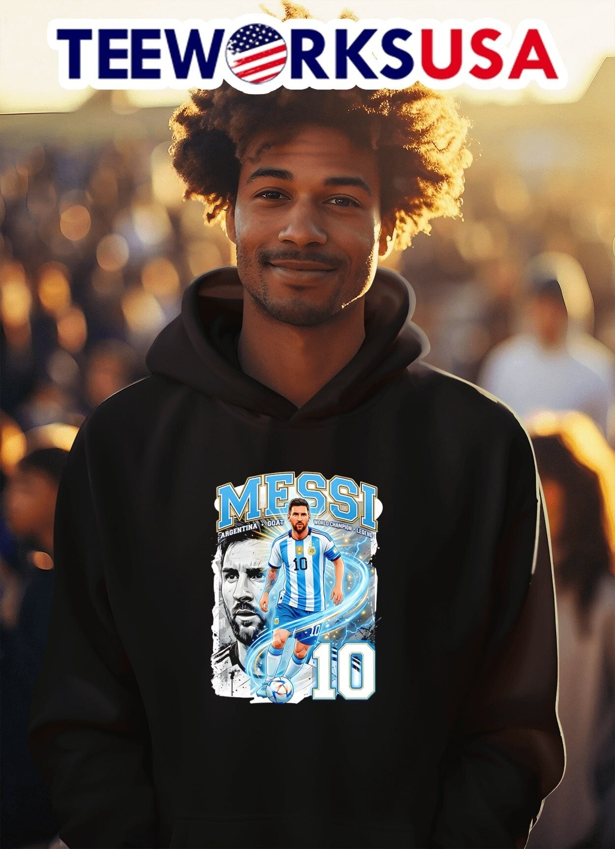 Messi Argentina Goat World Champion Legend 10 Shirt