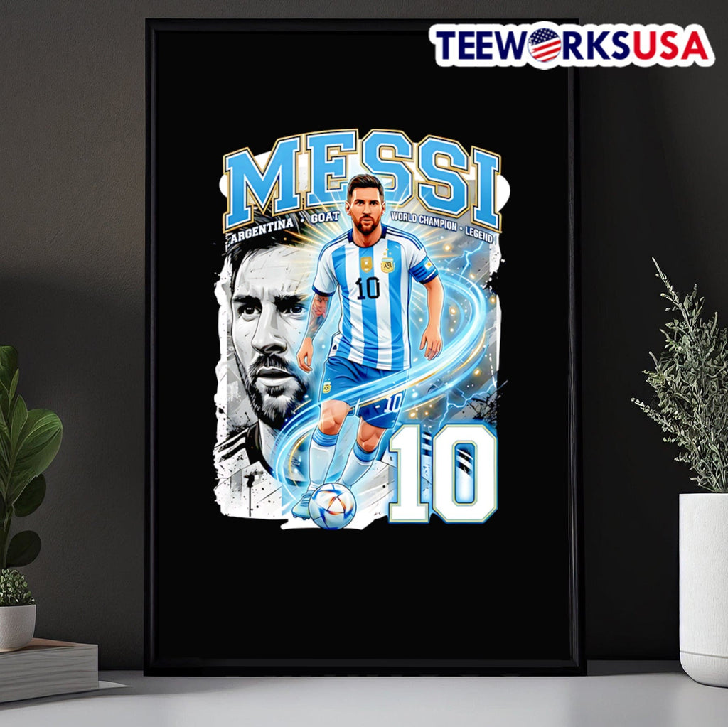 Messi Argentina Goat World Champion Legend 10 Shirt