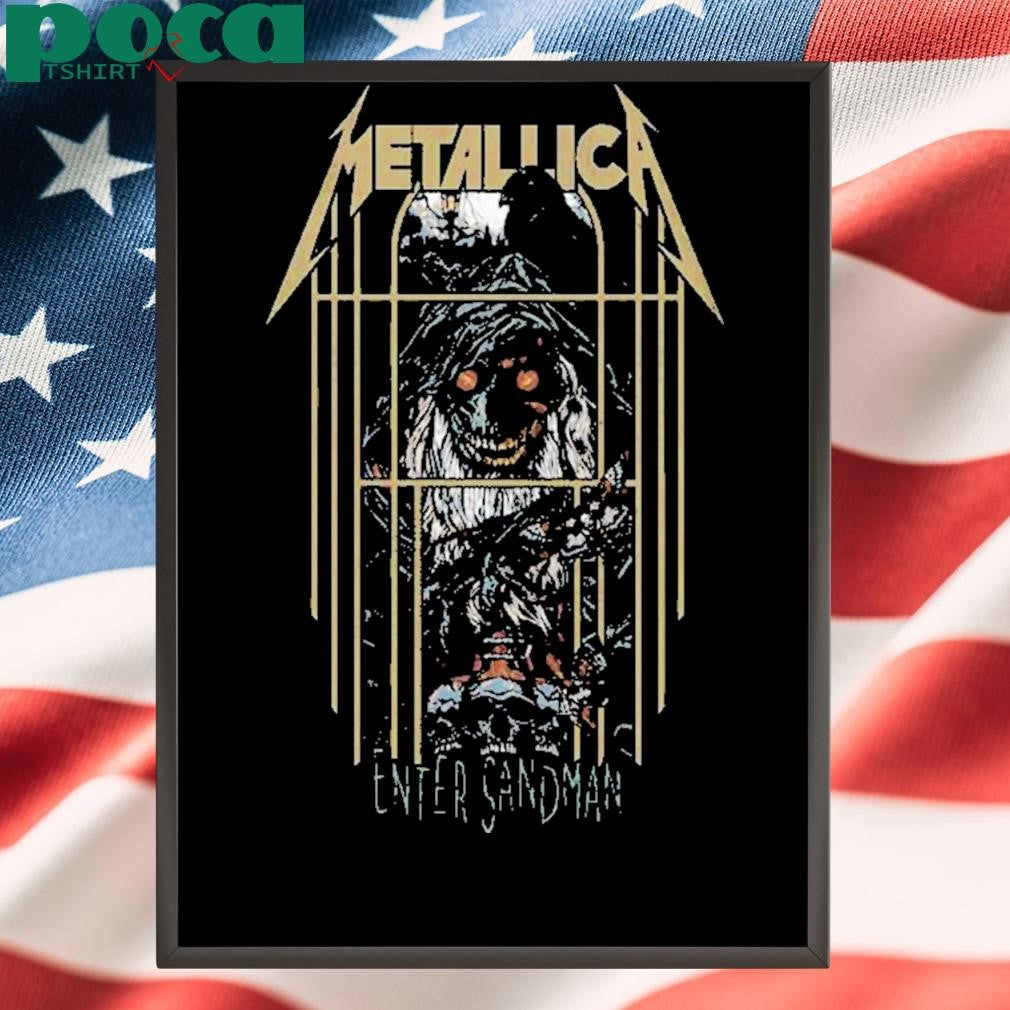 Metallica Enter Sandman Pinball Art The Black Album By Rhys Cooper shirt