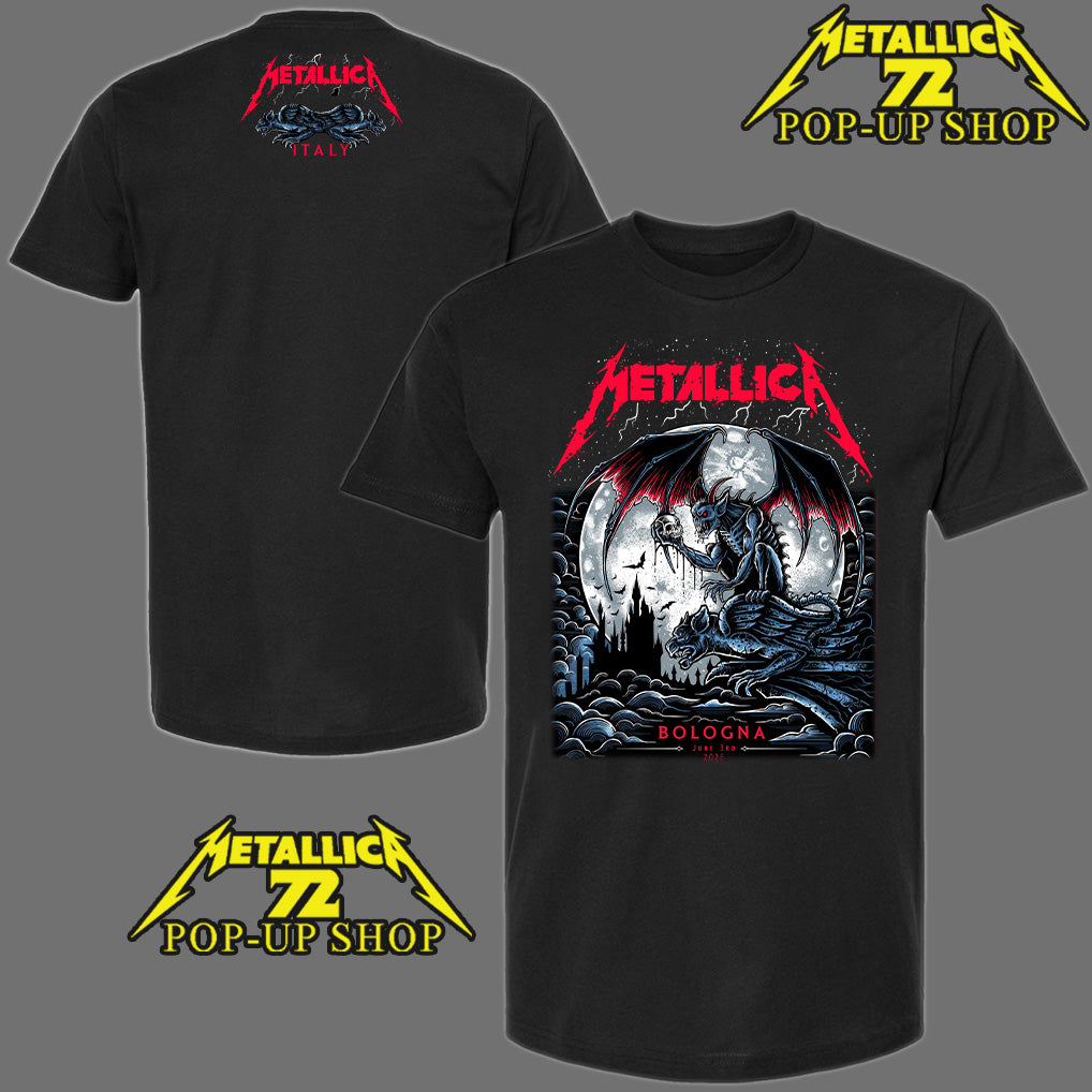 Metallica M72 Bologna, Italy June 03, 2026 Art by Keith Stanley Pop-Up Shop T-Shirt