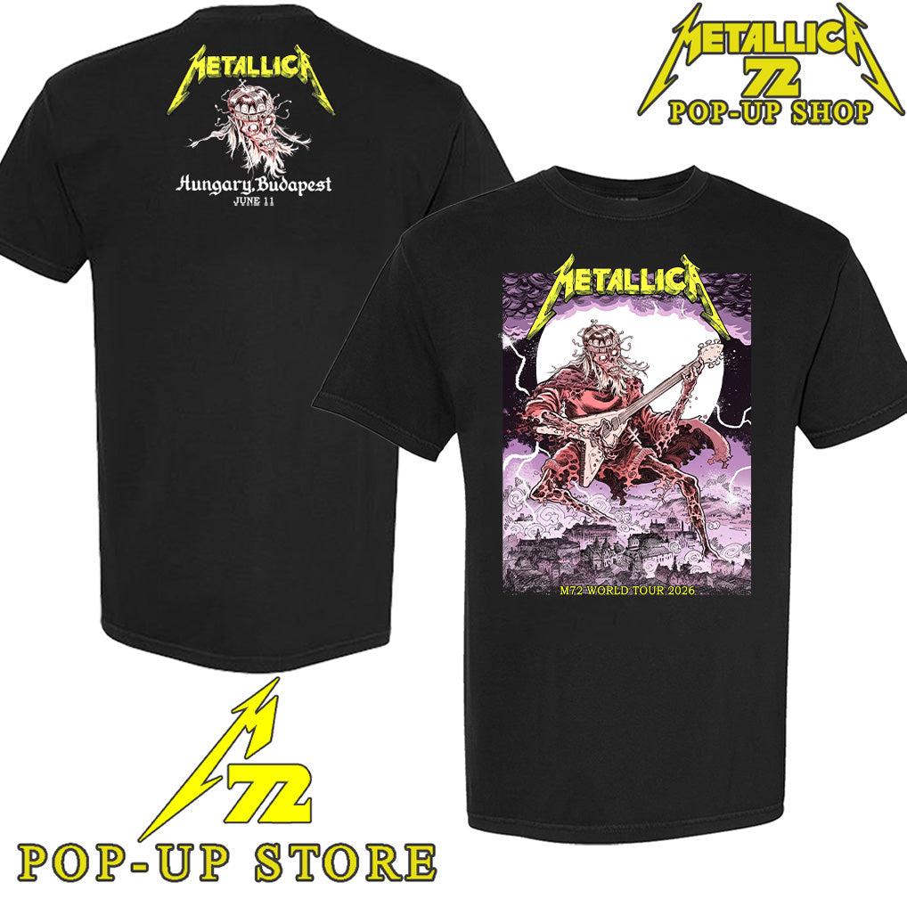 Metallica M72 Budapest Pop-Up Shop June 11, 2026 Created By Mark Lazlo Limited T-Shirt