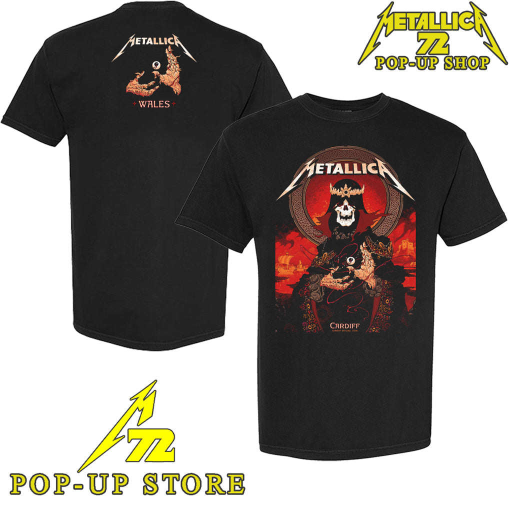Metallica M72 Cardiff, Wales 2026 Art By Peter Diamond Pop-Up Shop T-Shirt