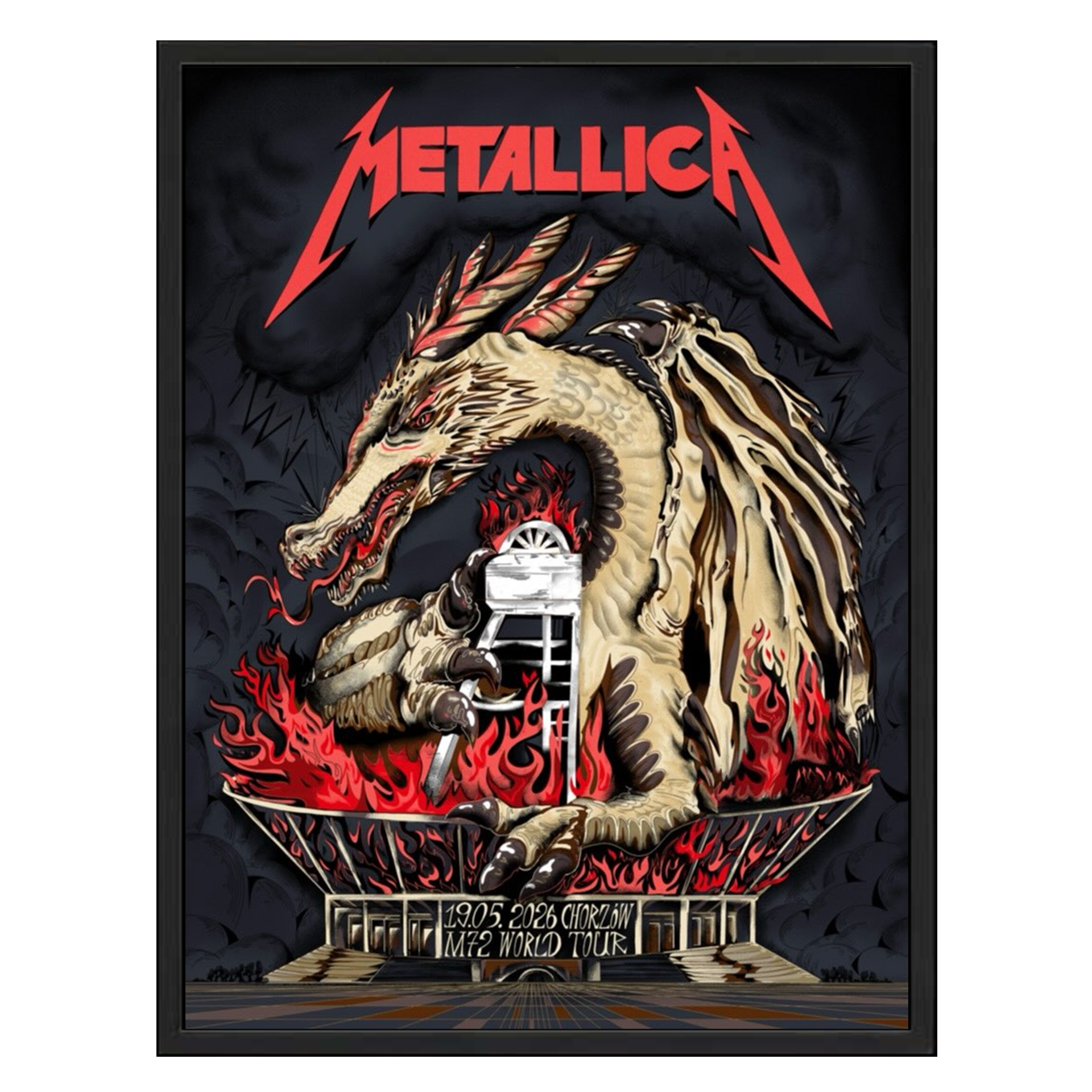 Metallica M72 Chorzów Smok Wawelski (Wawel Dragon) Poster