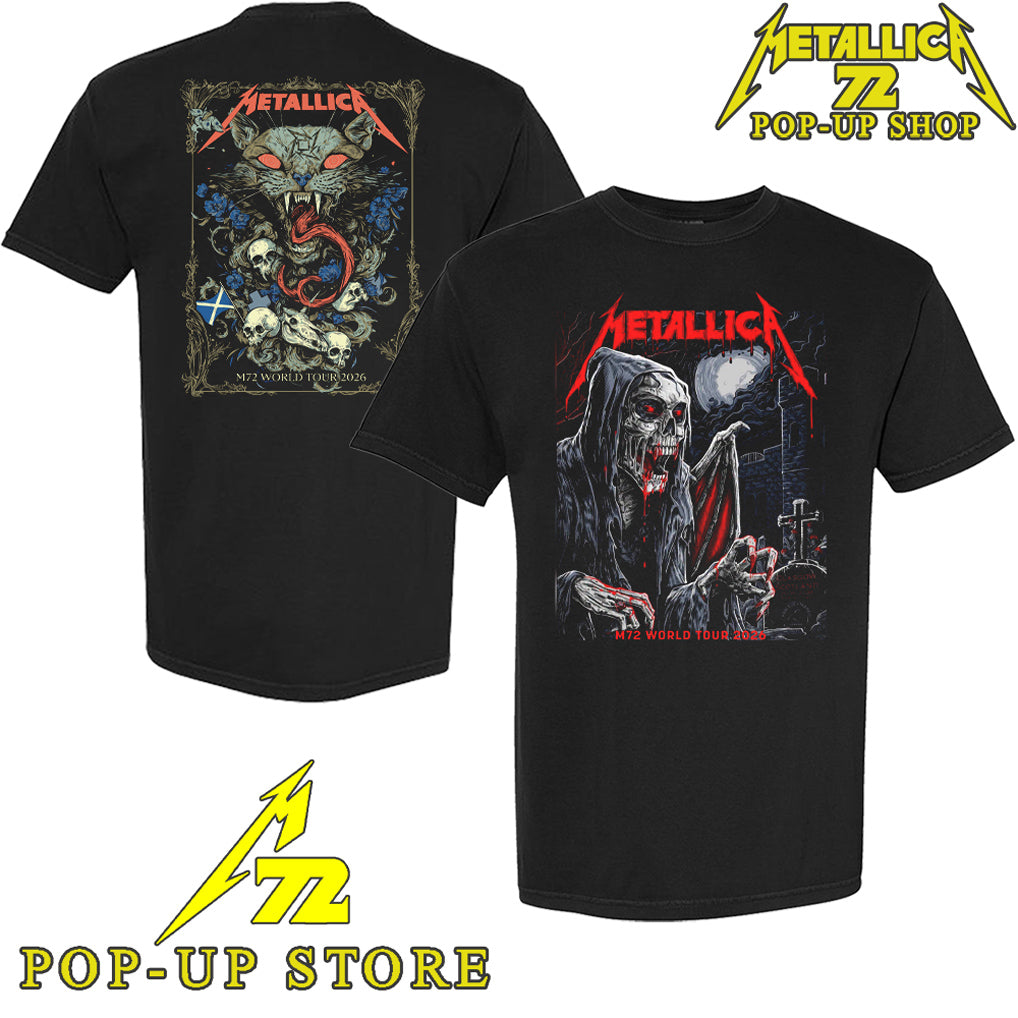 Metallica M72 Glasgow Scotland June 25, 2026 Poster Art Two Night T-Shirt