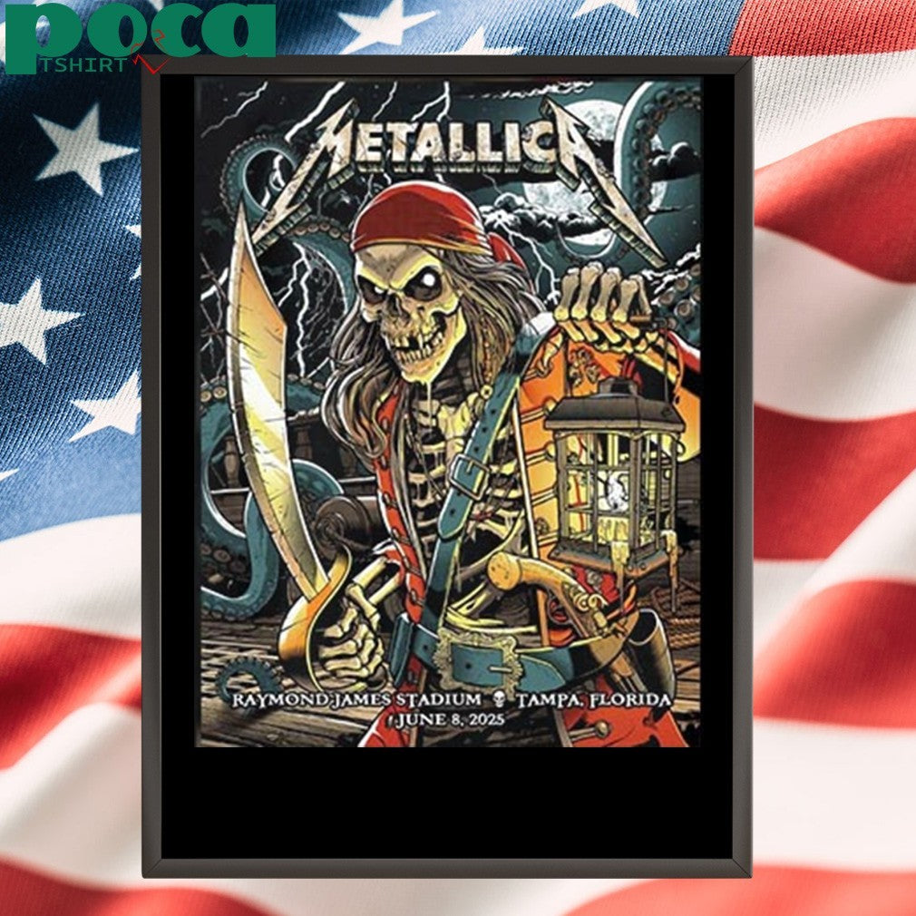 Metallica M72 Tampa The Venue Tonight’s Show Poster at Raymond James Stadium Tampa FL on June 8th 2025 Shirt