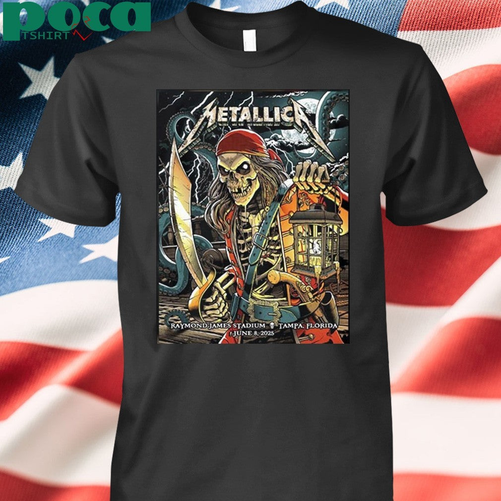 Metallica M72 Tampa The Venue Tonight’s Show Poster at Raymond James Stadium Tampa FL on June 8th 2025 Shirt