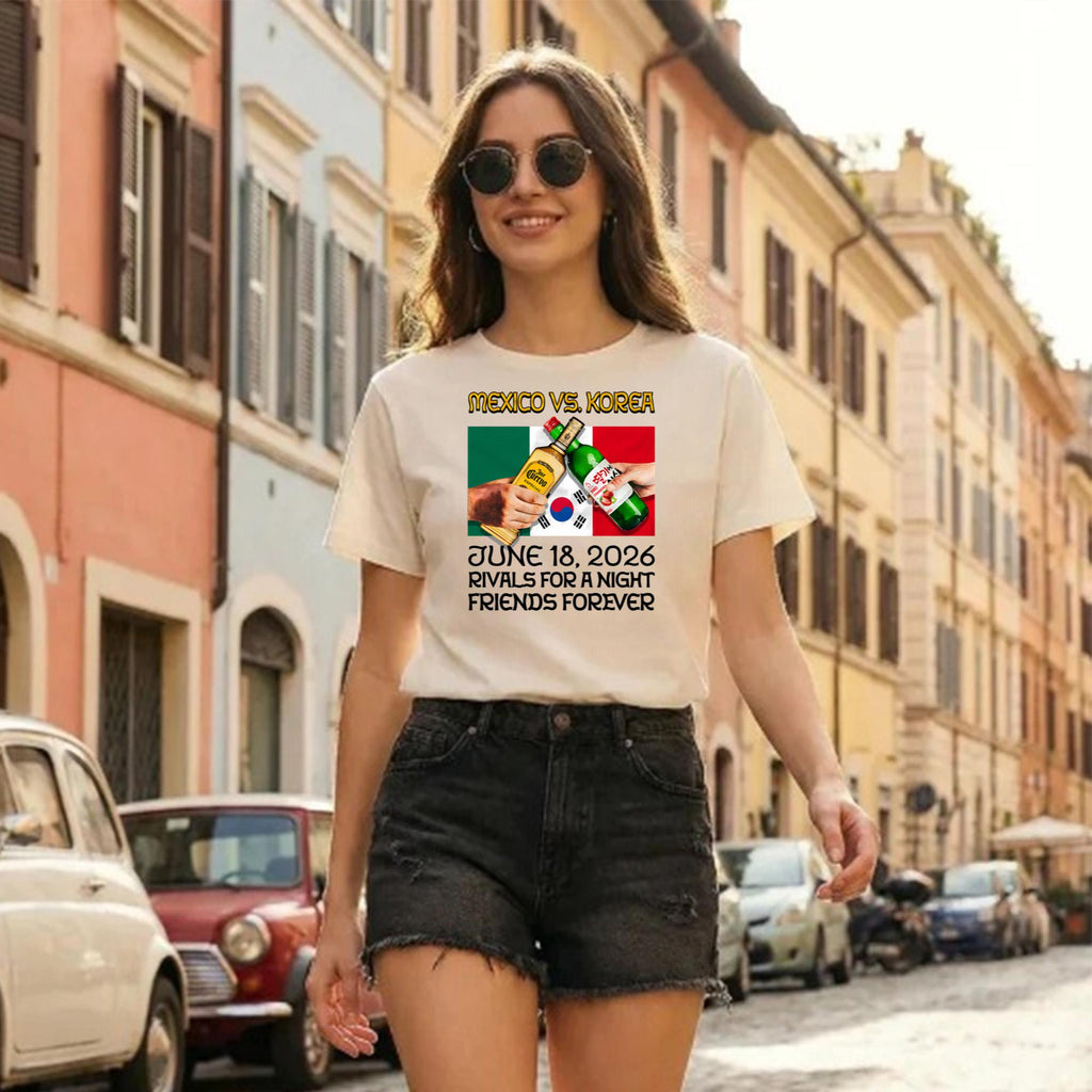 Mexico vs Korea Rivals For A Night Friends Forever Shirt