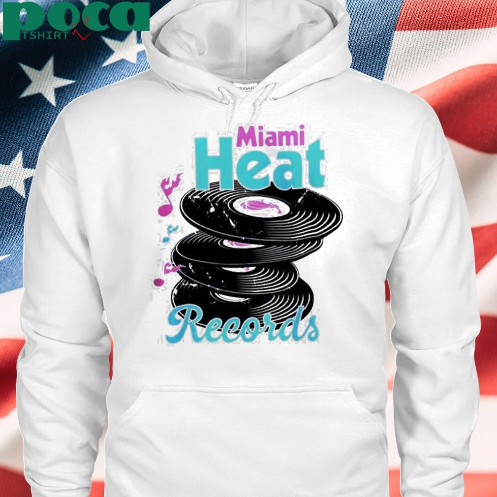 Miami Heat Court Culture Original Vice Records Disks Stack Two Sides Unisex T-Shirt