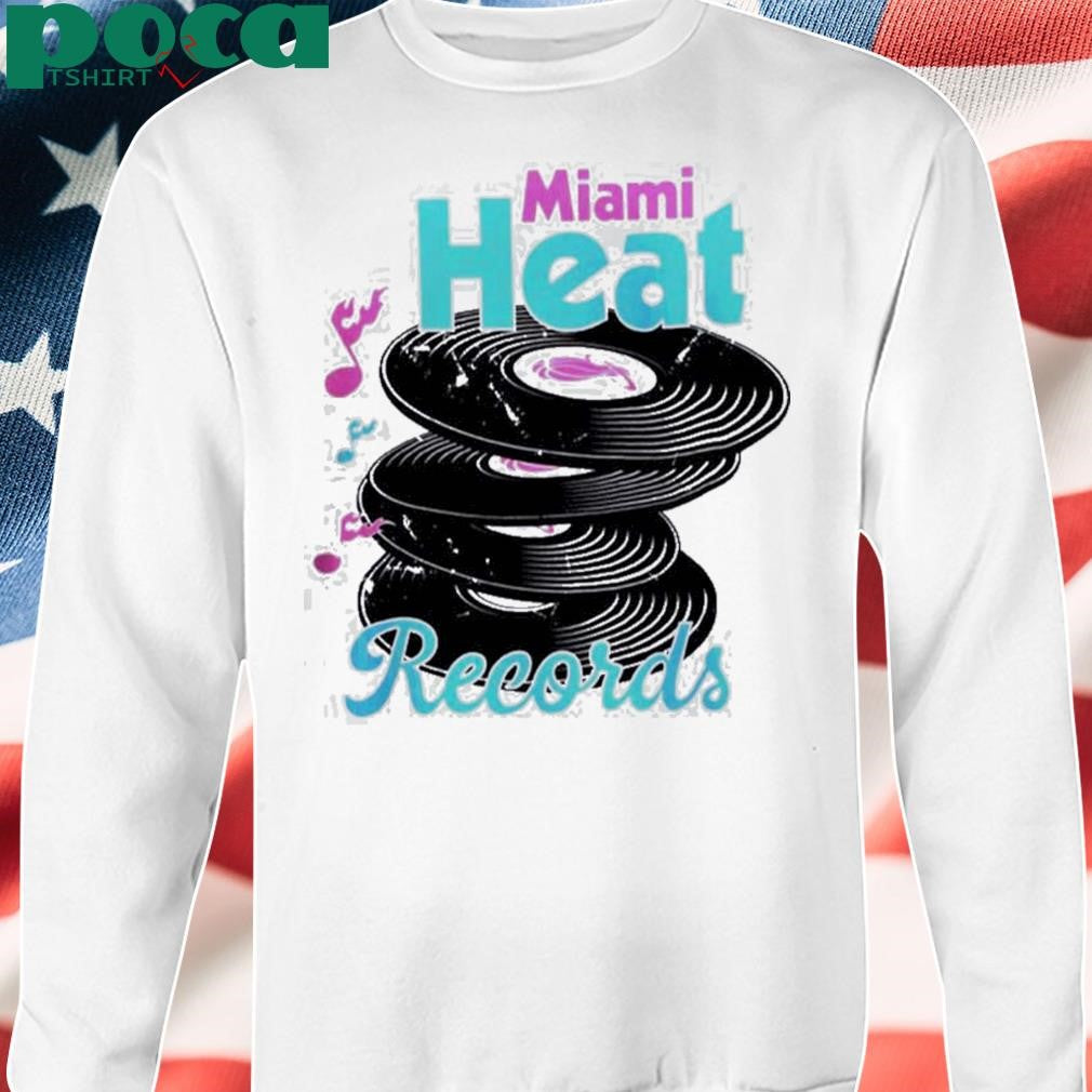 Miami Heat Court Culture Original Vice Records Disks Stack Two Sides Unisex T-Shirt