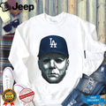 Michael Myers Los Angeles Dodgers cap Halloween shirt