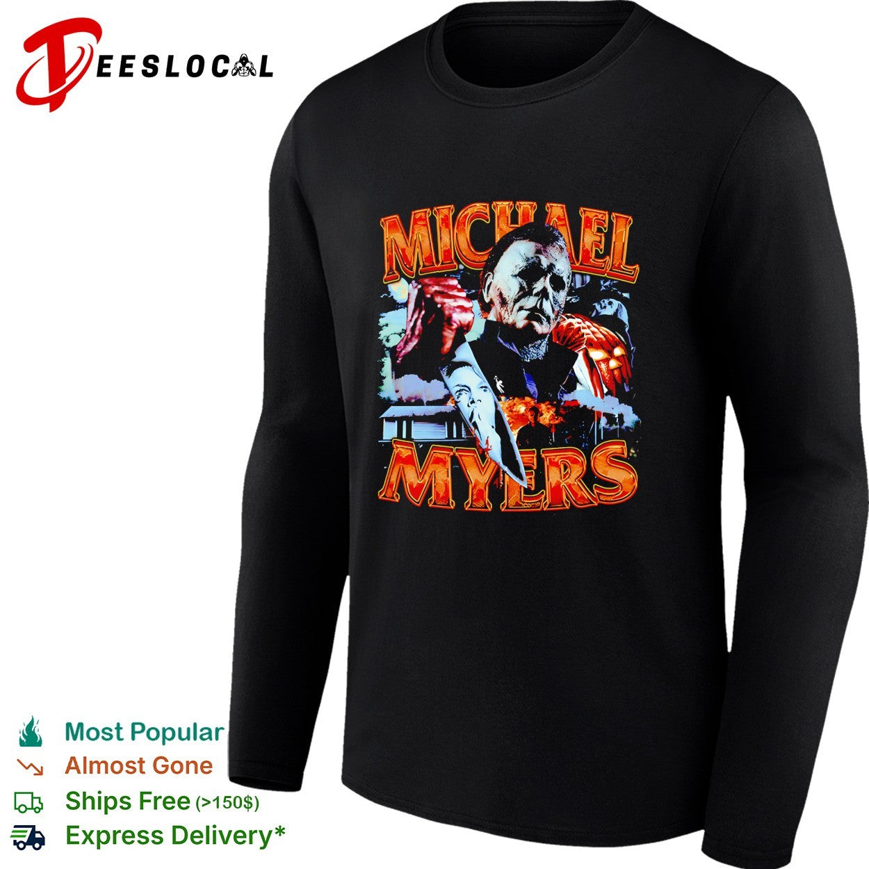 Michael Myers horror collage shirt