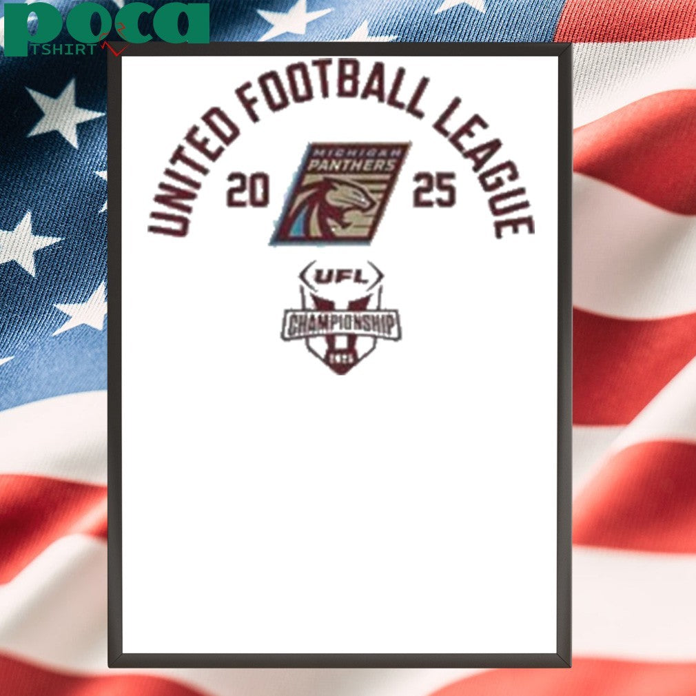 Michigan Panthers 2025 United Football League Championship Game shirt