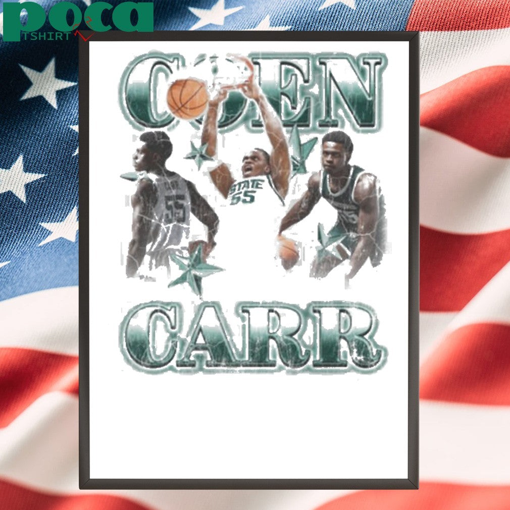 Michigan State Spartans CON CARR 55 STATE Basketball shirt