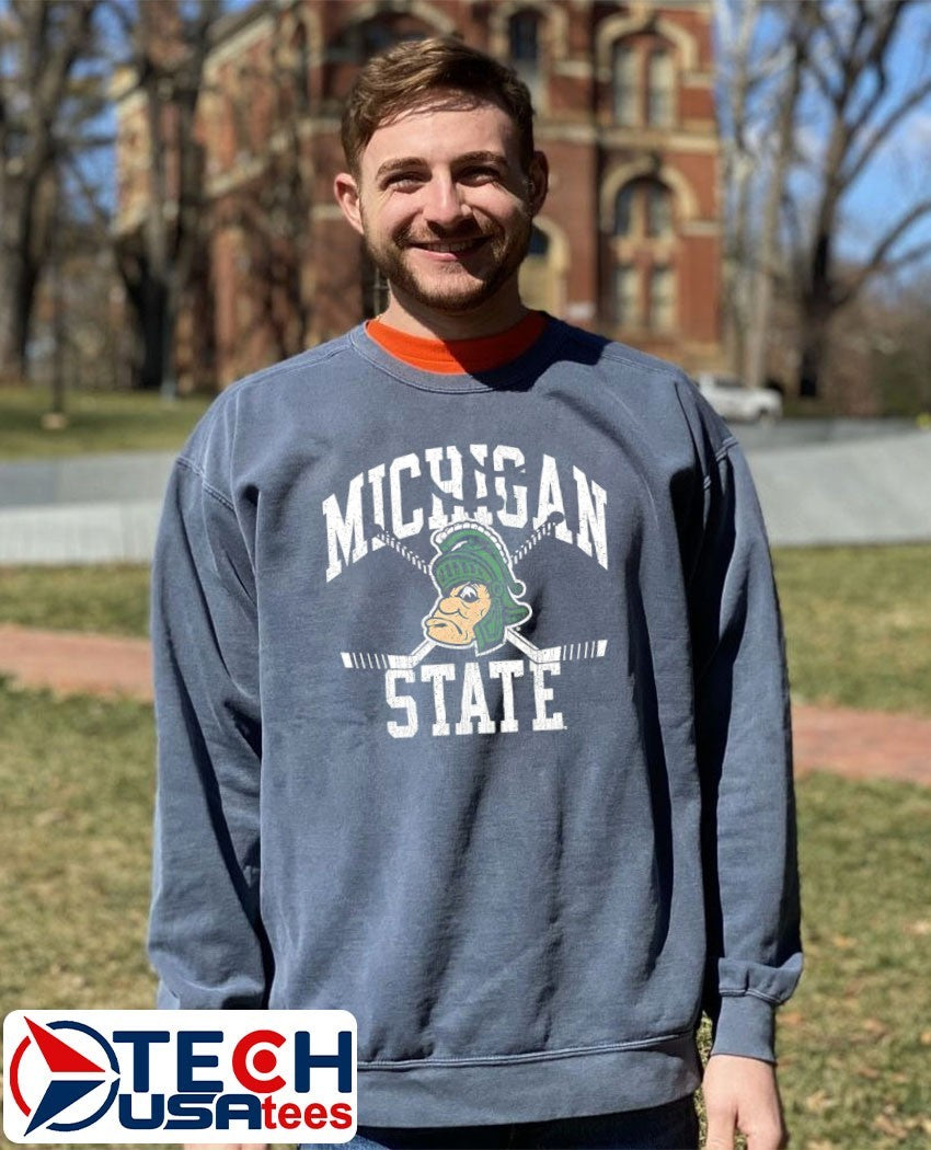 Michigan State Spartans Hockey vintage logo shirt