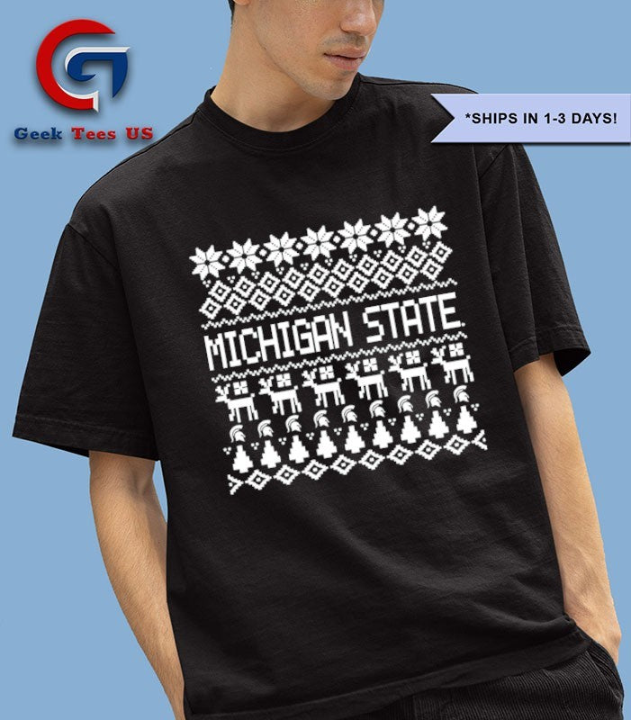 Michigan State Spartans Holiday ugly Christmas shirt