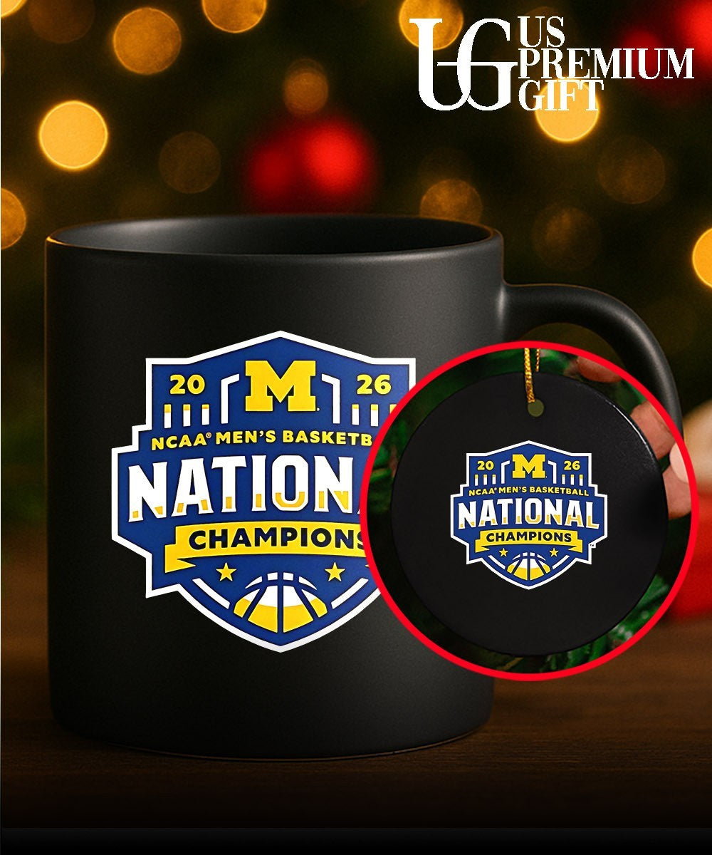 Michigan Wolverines 2026 NCAA Men’s Basketball National Champions logo T-shirt