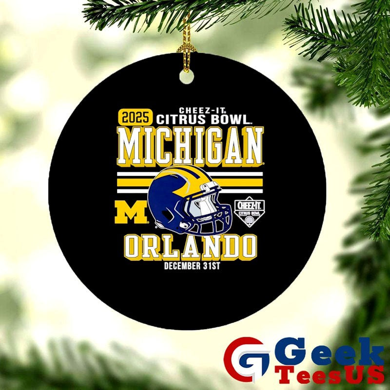 Michigan Wolverines Football 2025 Cheez-It Citrus Bowl helmet shirt