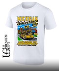 Michigan Wolverines Men’s Basketball Final Four Indy Bound Bus The Roaad To Indianapolis 2026 shirt