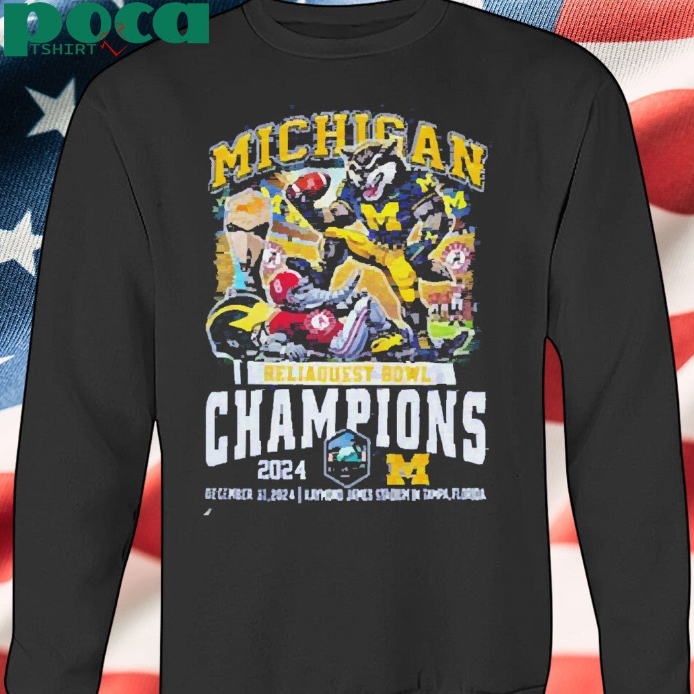 Michigan Wolverines Reliaquest Bowl Champions 2025 Shirt