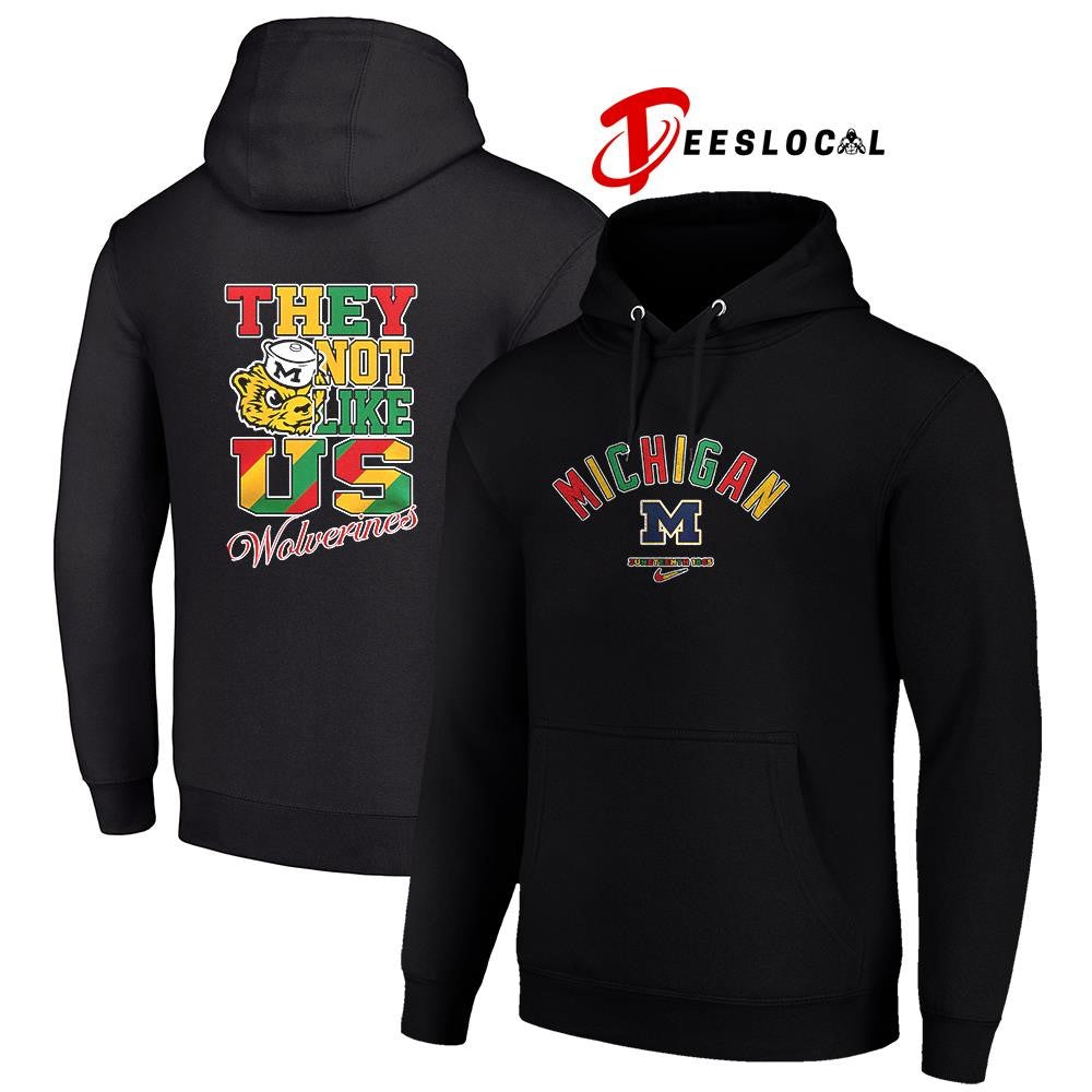 Michigan Wolverines x Juneteenth they not like us shirt