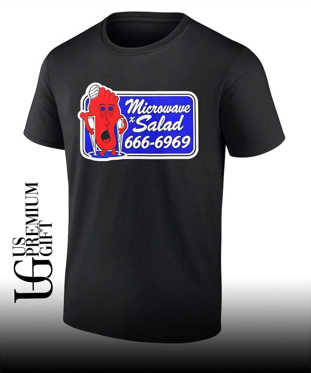 Microwave Salad Foot cartoon shirt