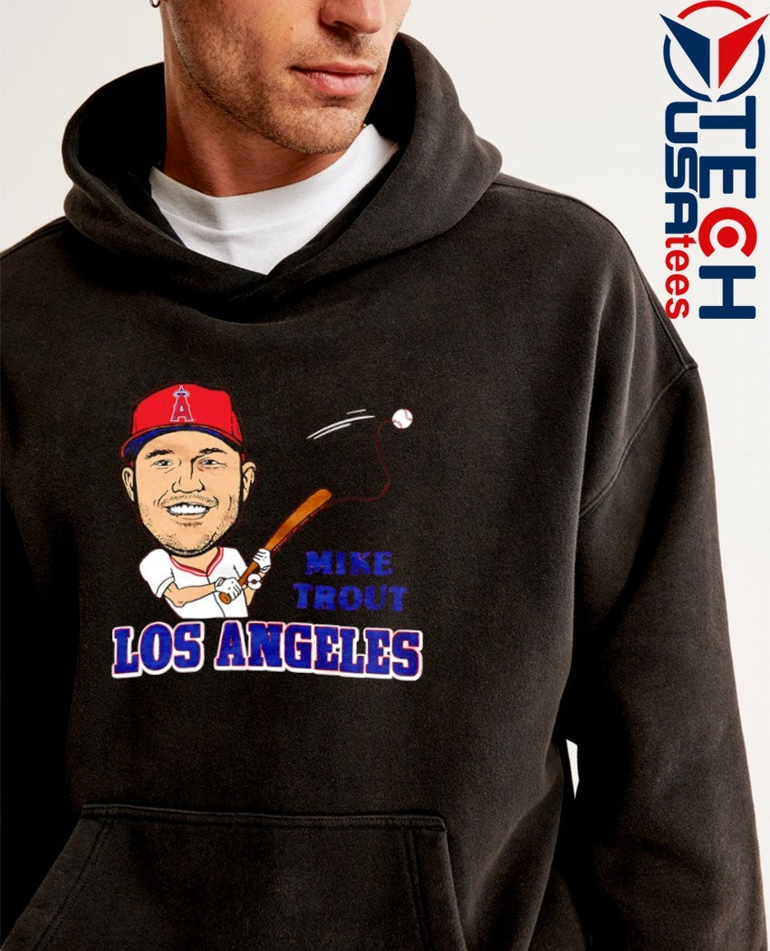 Mike Trout Los Angeles Angels superstar caricature shirt