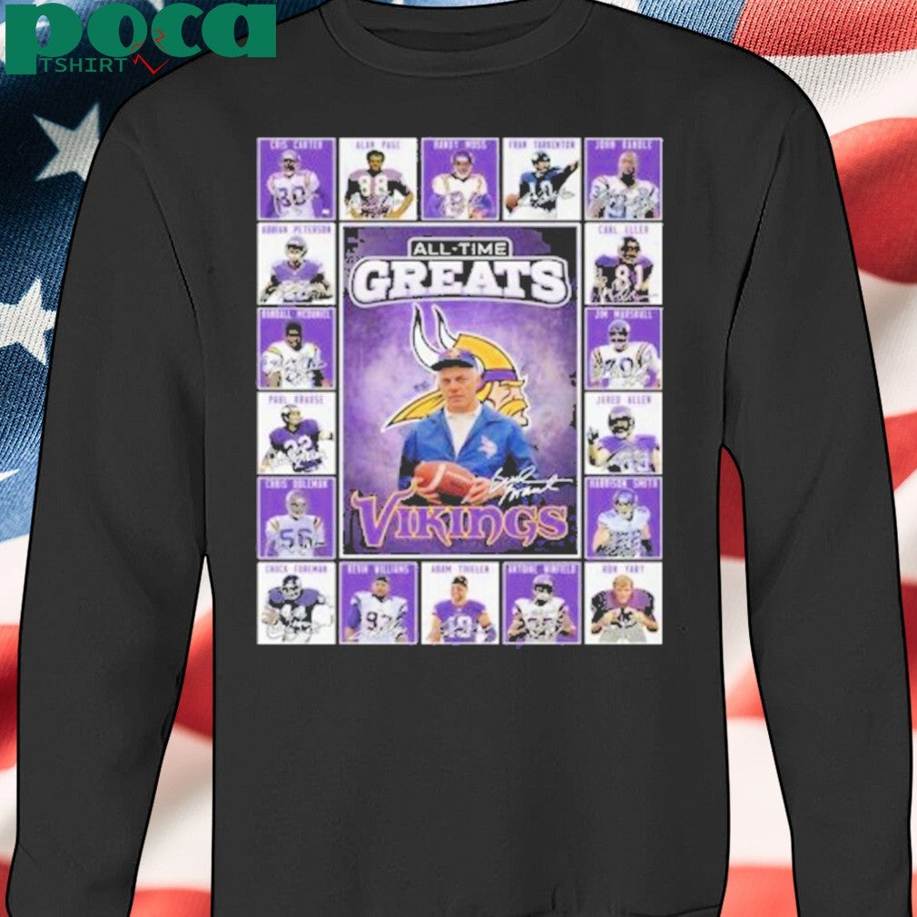 Minnesota Vikings All-Time Greats Of The Vikings Football 2025 Shirt