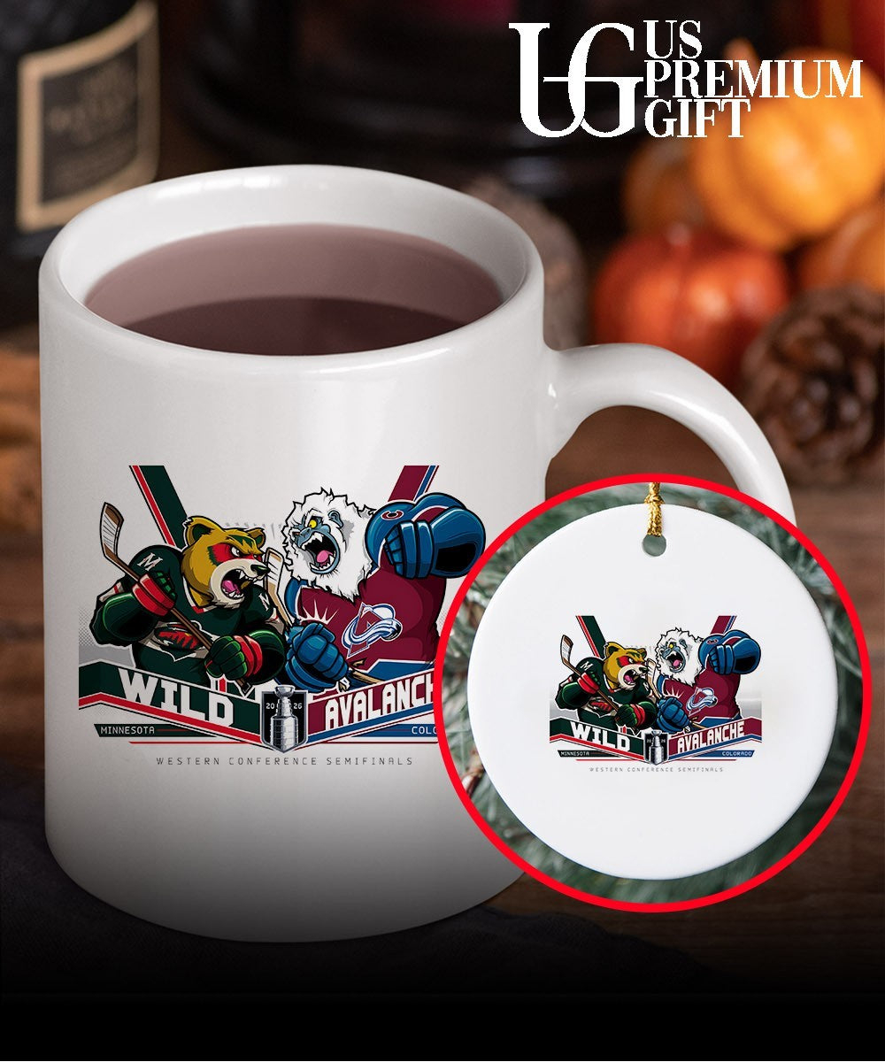 Minnesota Wild vs Colorado Avalanche NHL Western Conference Semifinals 2026 mascot shirt
