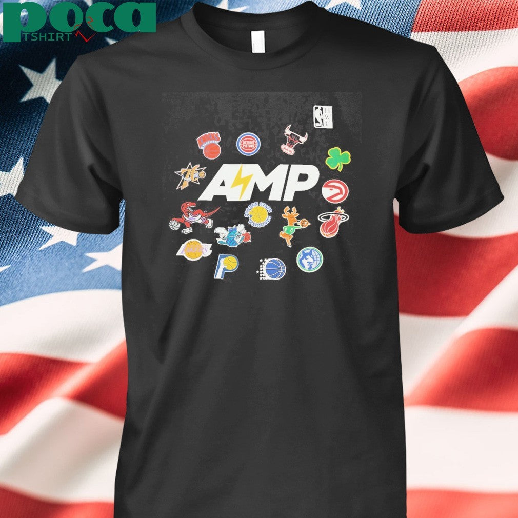 Mitchell & Ness x NBA x AMP Logo T-Shirt