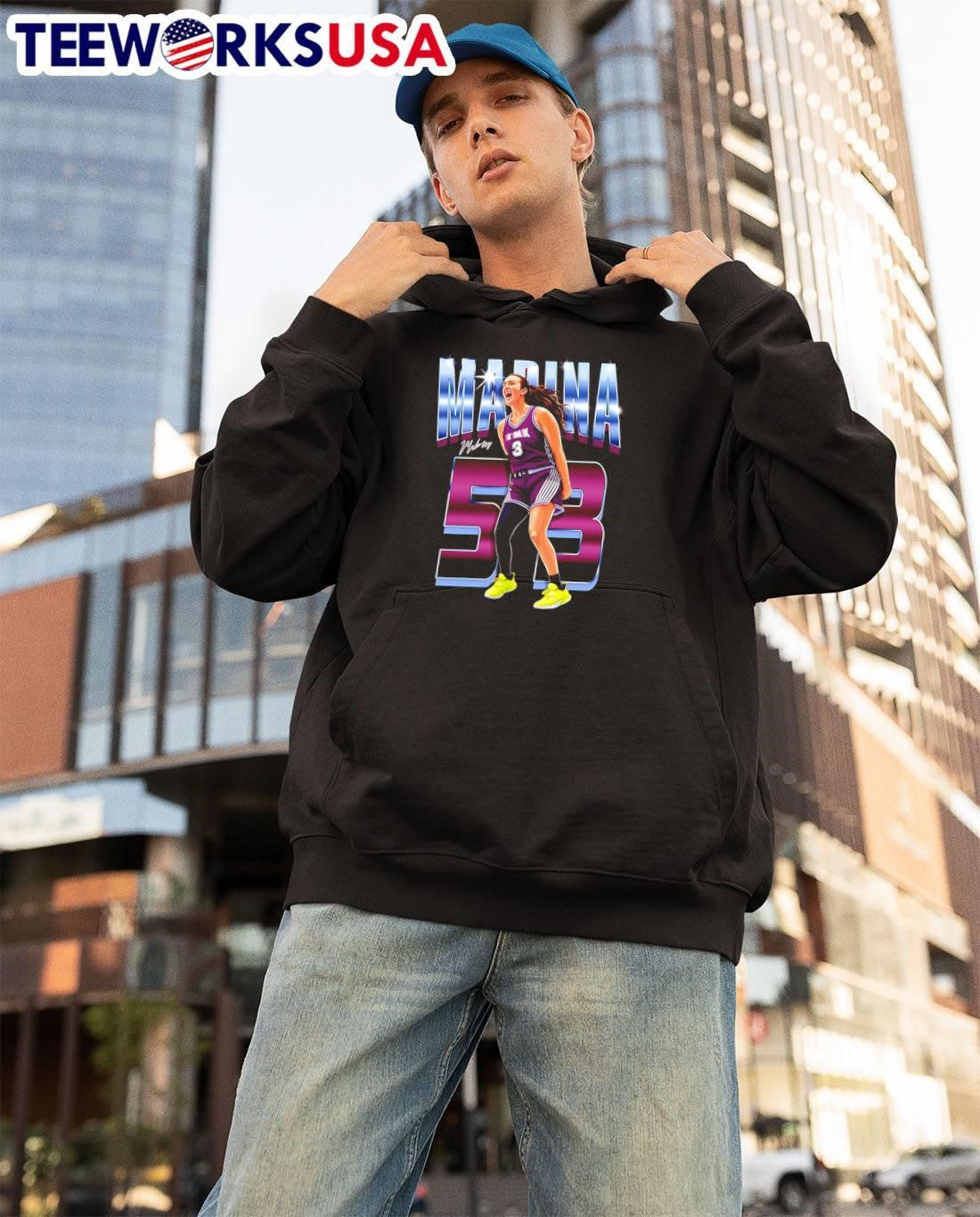 Mobley Shouting in a Basketball Uniform Marina TMX 53 shirt
