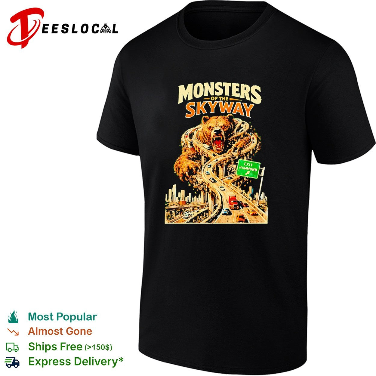 Monsters skyway giant monster bridge shirt