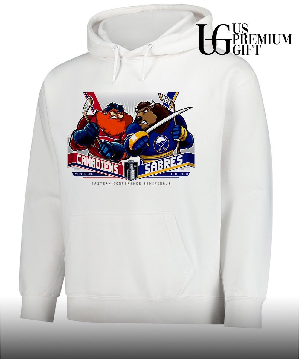 Montreal Canadiens vs Buffalo Sabres NHL Eastern Conference Semifinals 2026 mascot shirt