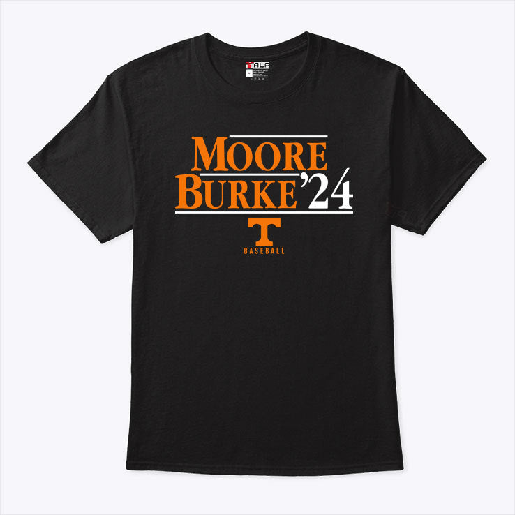 Tennessee Volunteers Moore Burke 2024 For President Shirt